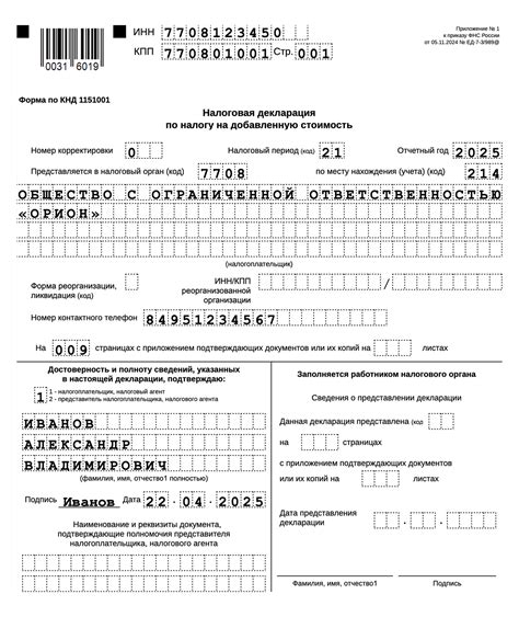 Как правильно подать декларацию по НДС за первый квартал 2026 года: ключевые нюансы и сроки